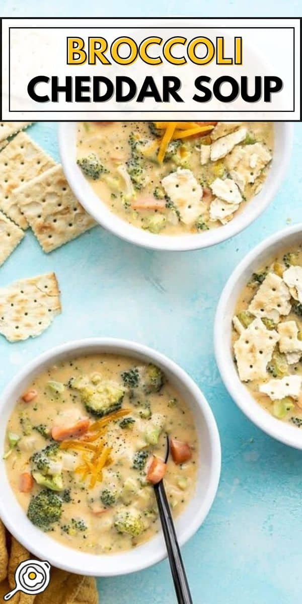 broccoli cheddar soup pin image