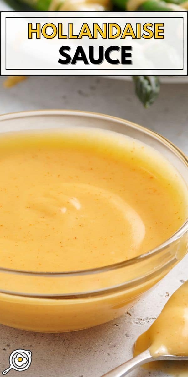easy Hollandaise sauce pin image