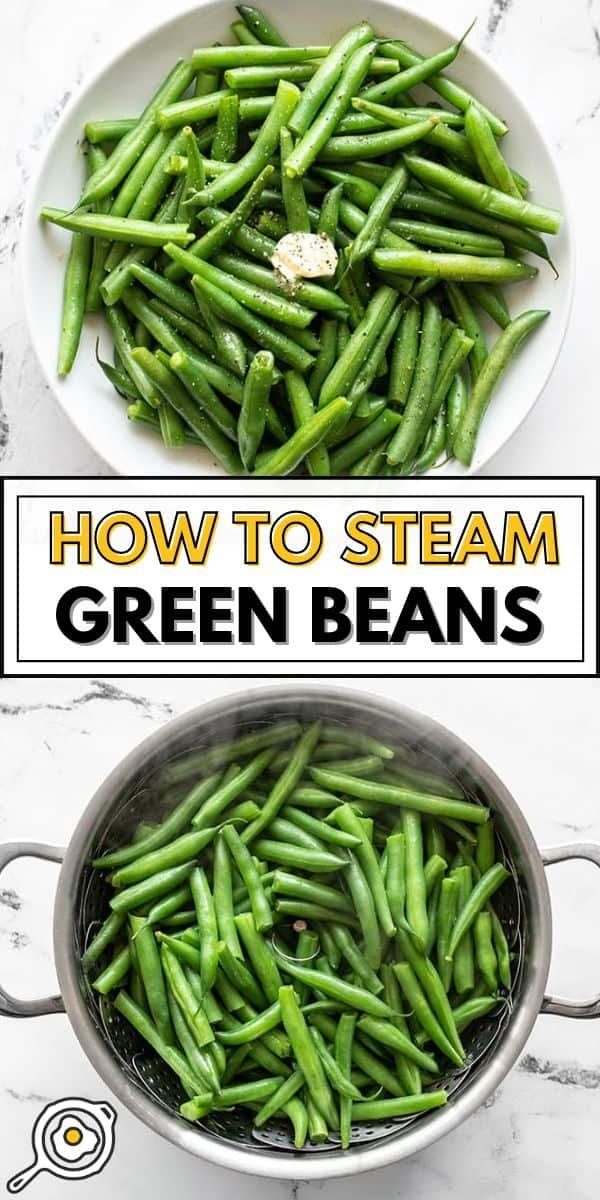 How to Steam Green Beans pin image