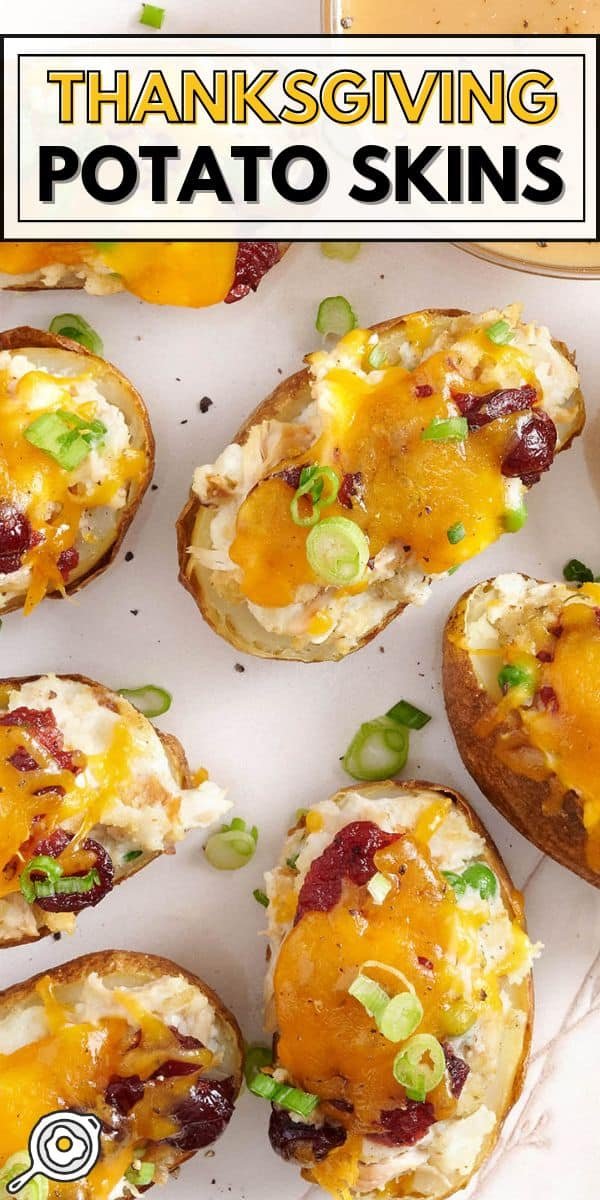 Thanksgiving potato skins pin image