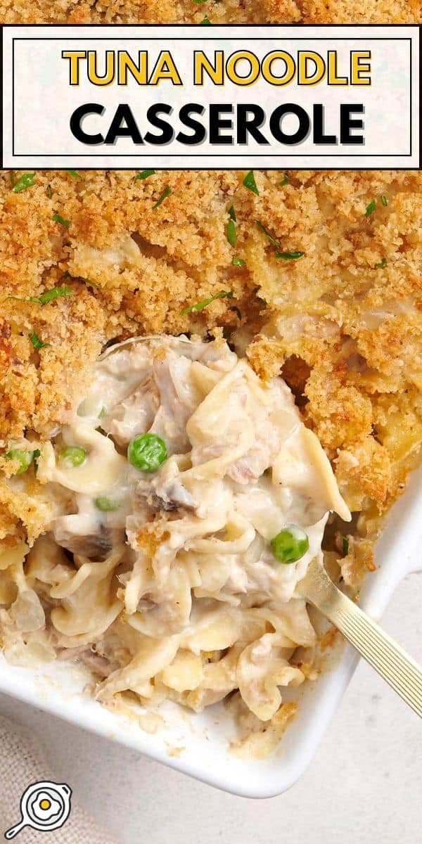 tuna noodle casserole pin image