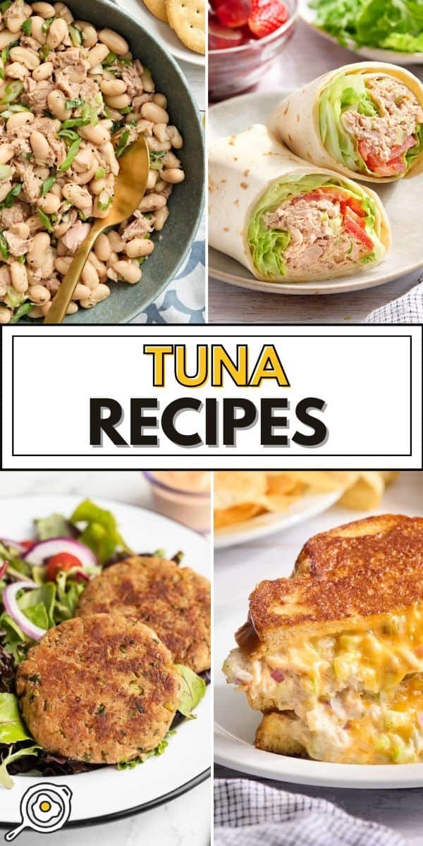 tuna recipes pin image