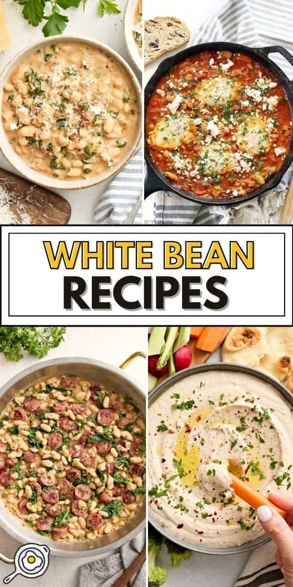 white bean recipes pin image
